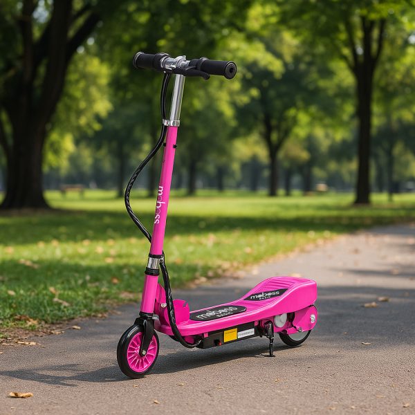 Scooter Electrico Infantil Plegable Moboss CD2 12V Rosa