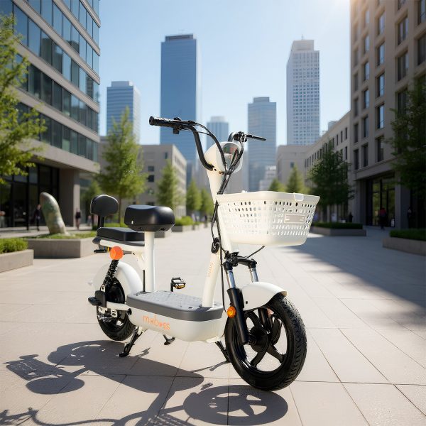 Bicicleta Electrica para Adultos Bicimoto Electrica Potencia Maxima del Motor 350 W Bateria 48V 12AH BS-01 Gris