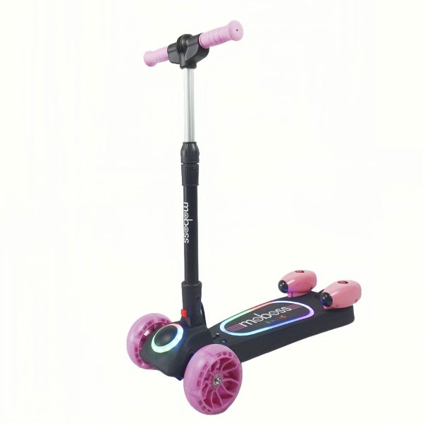 Scooter Infantil Plegable Patín Kick Scooter Moboss MB06-S Rosa
