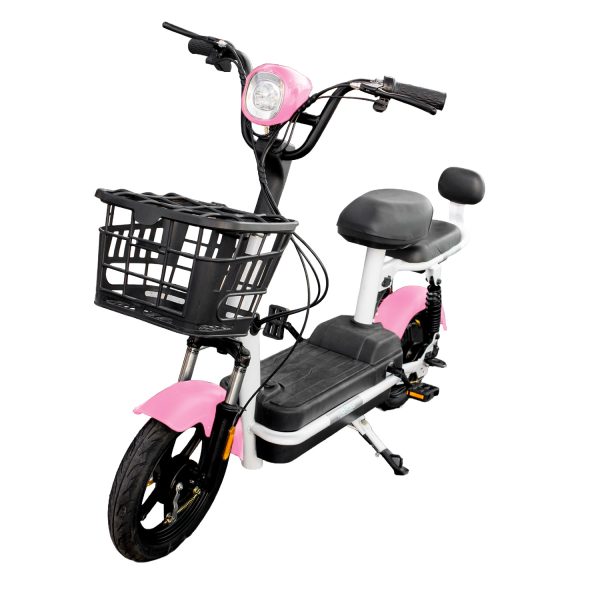 Bicicleta Electrica 350 W Bateria 48V 13AH Prince Rosa